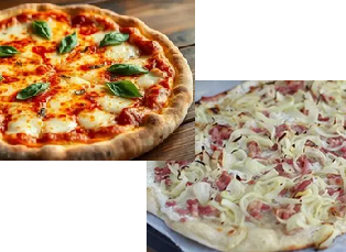 Pizza flammes